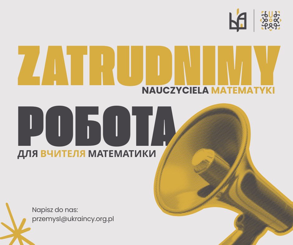 Zatrudnimy nauczyciela/ nauczycielkę matematyki