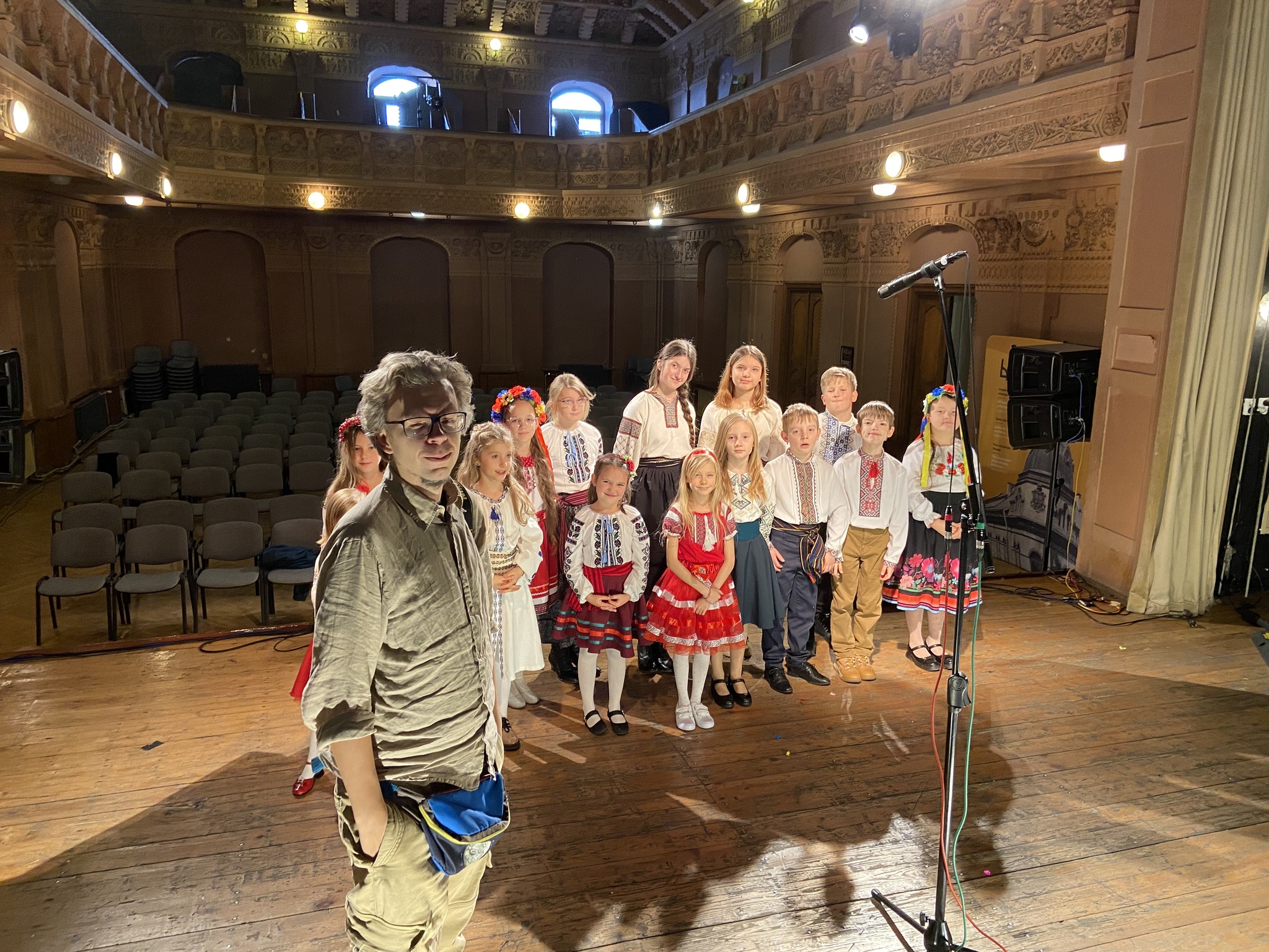 Krajeczkę i Krajkę nagrano na scenie Domu Ukraińskiego