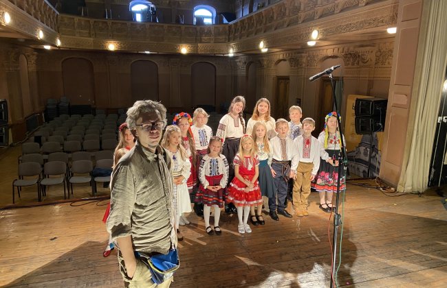 Krajeczkę i Krajkę nagrano na scenie Domu Ukraińskiego