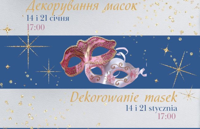 Warsztaty dekorowania masek karnawałowych