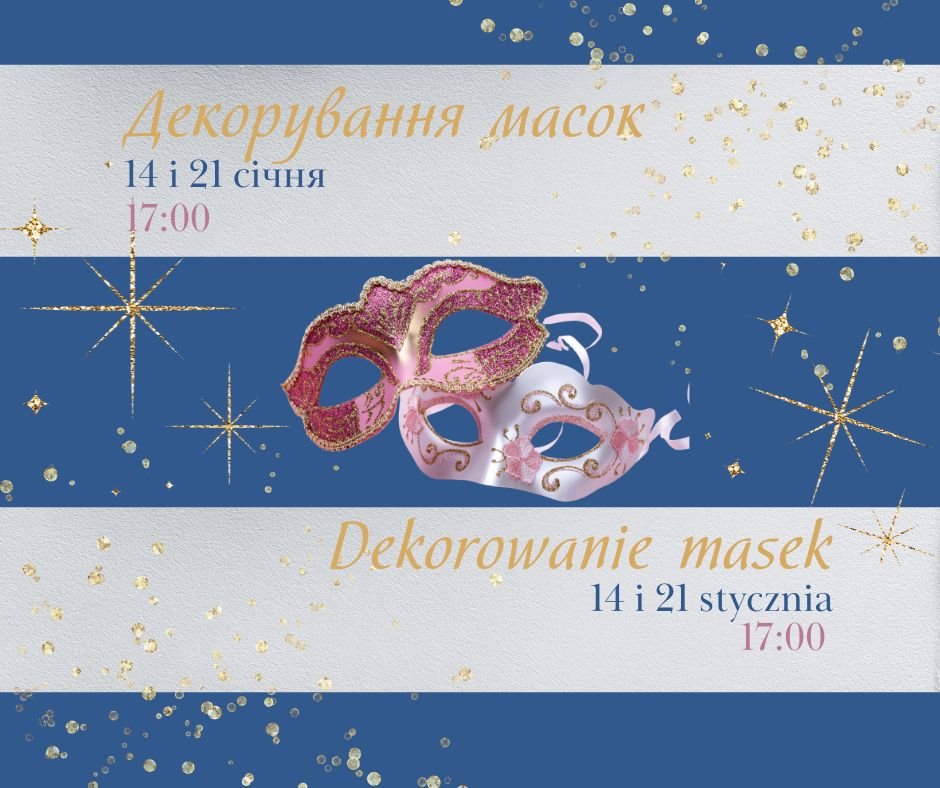 Warsztaty dekorowania masek karnawałowych